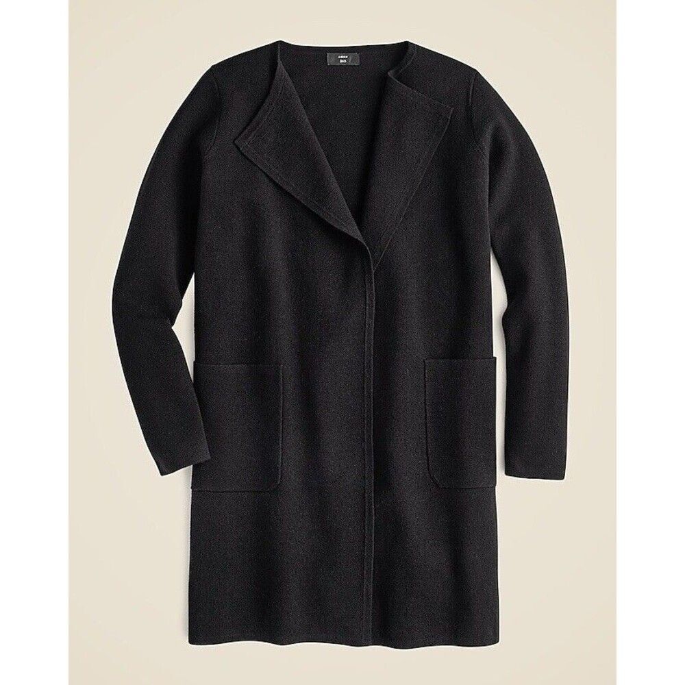J Crew Juliette collarless sweater-blazer Loose fit New Size XS - Picture 1 of 8